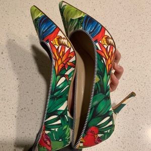 j.crew floral heels